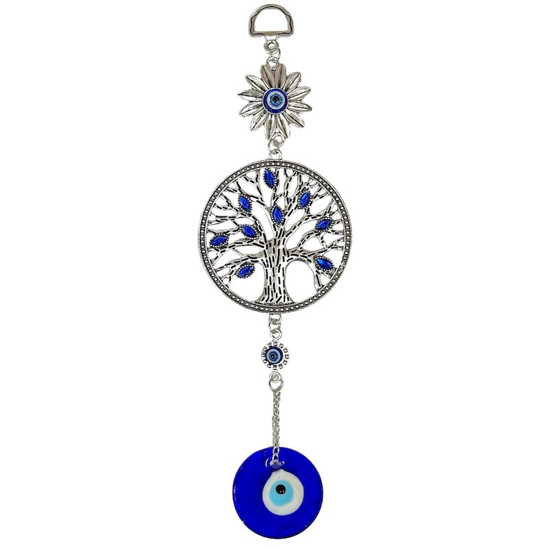 Round Tree of Life Evil Eye Mobile