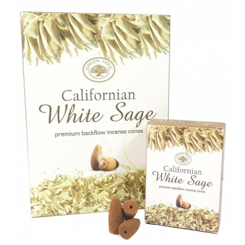 Green Tree Californian White Sage Backflow Incense Cone