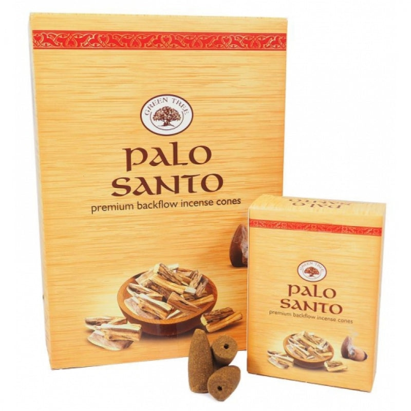 Green Tree Palo Santo Backflow Incense Cone