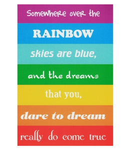 Some Where over the Rainbow Inspiration Triskele Art Greeting Card - My Wish List Gifts