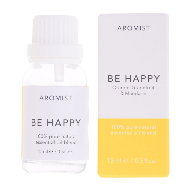 Aromist Be Happy 100% Pure Natural Essential Oil Blend - 15ml Single Bottle