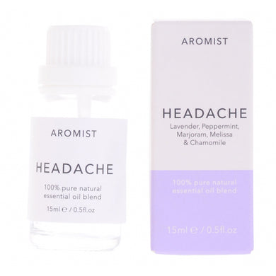 Aromist Headached 100% Pure Natural Essential Oil Blend - 15ml Single Bottle