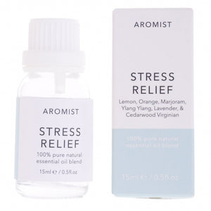 Aromist Stress Relief 100% Pure Natural Essential Oil Blend - 15ml Single Bottle