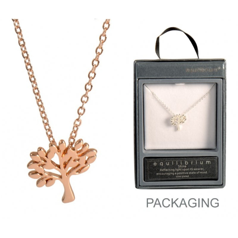 Equilibrium Rose Gold Plated Tree of Life Necklace - My Wish List Gifts