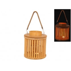 Hanging Bamboo Planter/Glass Lantern - My Wish List Gifts