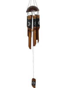 Bamboo Tubes Star and Moon Wind Chime