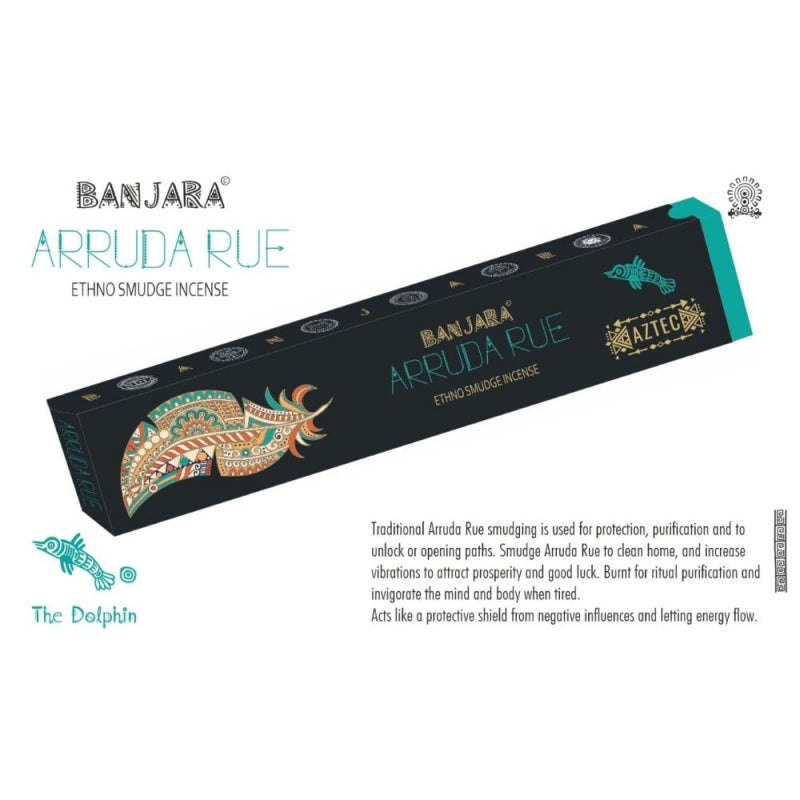 Banjara Arruda Rue Ethno-Tribal Smudge Incense Sticks (15gm)