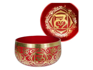 Chakra Coloured Brass Hand Tuned Tibetan Singing Bowls