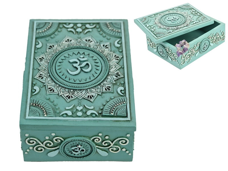 Om Lotus Flower Design Tarot Box