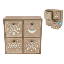 White Wiccan Cabinet White Jewellery Drawers