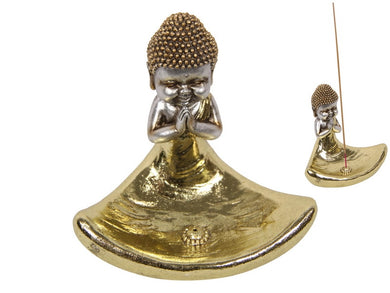 Gold Rulai Buddha Incense Burner