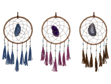 Agate Dream Catcher with Tassels