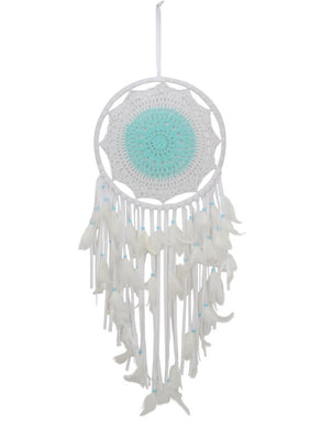 Blue & White Colour Crochet Design Dream Catcher - My Wish List Gifts