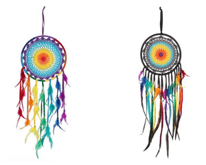 Rainbow Colour Crochet Design Dream Catcher