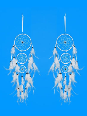 White Tripple Ring Dream Catcher