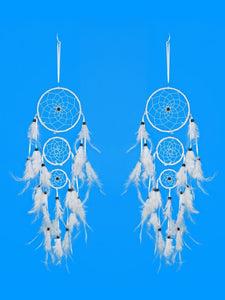 White Tripple Ring Dream Catcher