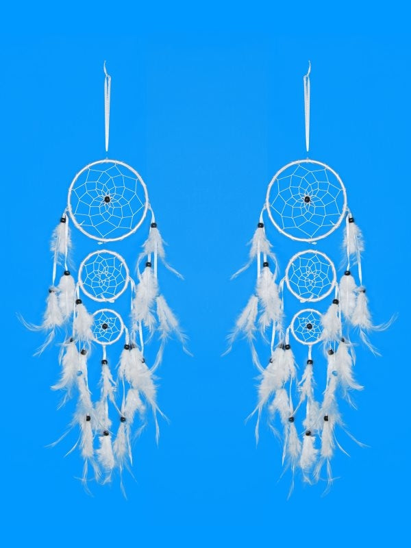 White Tripple Ring Dream Catcher