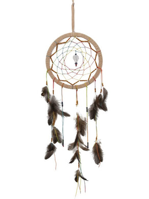 Chakra Star Design Dream Catcher with Acrylic Gemstone Beads & Crystal Suncatcher - My Wish List Gifts