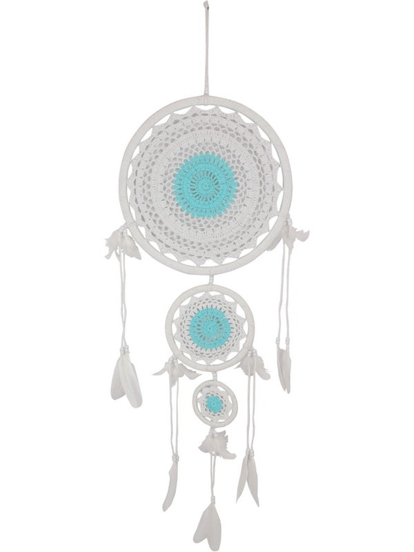 Blue Crochet Design Tripple Dream Catcher