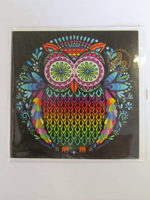 Owl Triskele Art Greeting Card - My Wish List Gifts