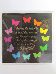 Butterfly Triskele Art Greeting Card - My Wish List Gifts