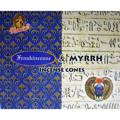 Kamini Frankincense Myrrh Incense Cones - My Wish List Gifts