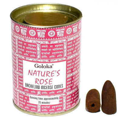 Goloka Backflow Incense Cones Natures Rose - My Wish List Gifts