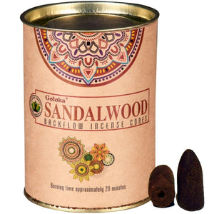 Goloka Backflow Incense Cones Sandalwood - My Wish List Gifts