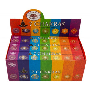 Green Tree 7 Chakras Incense 15gm - My Wish List Gifts