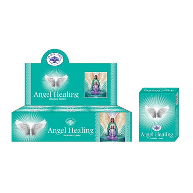 Green Tree Angel Healing Masala Incense Cone - My Wish List Gifts