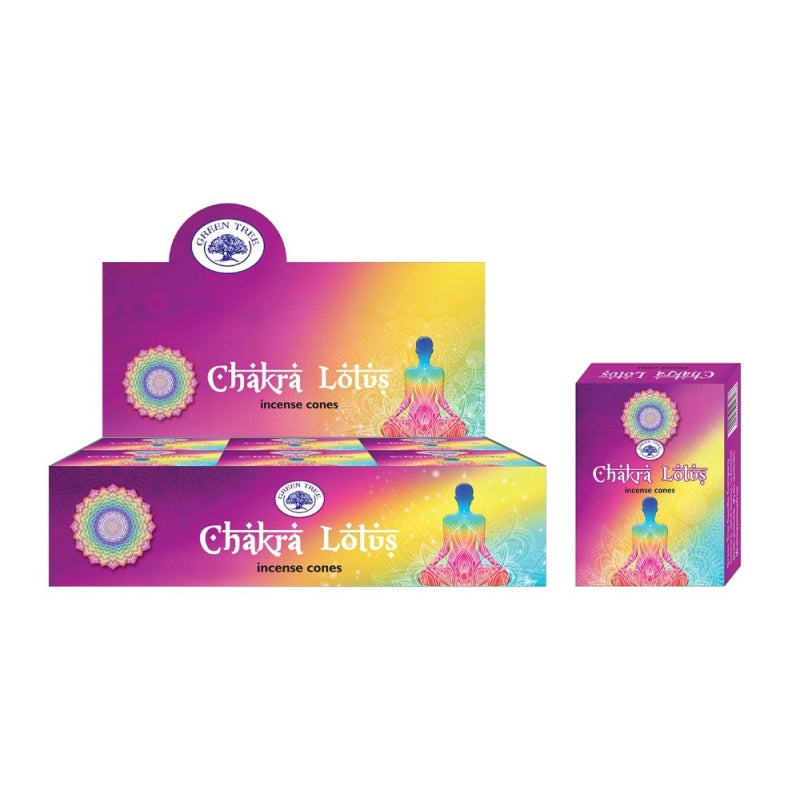 Green Tree Chakra Lotus Masala Incense Cone - My Wish List Gifts