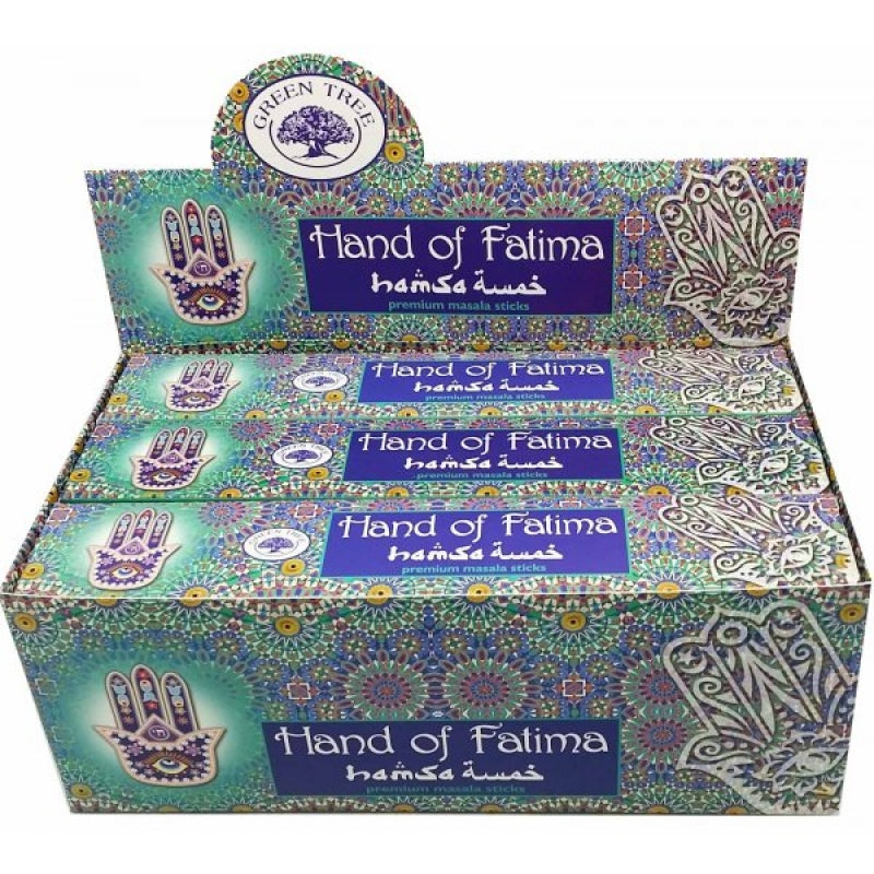 Green Tree Hand of Fatima Incense 15gm - My Wish List Gifts