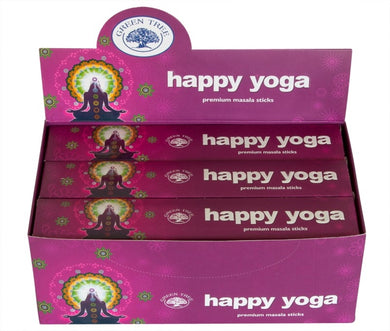 Green Tree Happy Yoga Incense 15gm - My Wish List Gifts