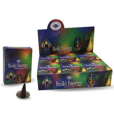 Green Tree Reiki Energy Masala Incense Cone - My Wish List Gifts