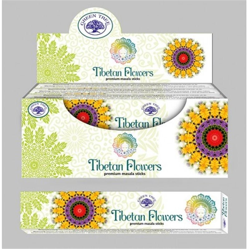 Green Tree Tibetan Flowers Incense 15gm - My Wish List Gifts