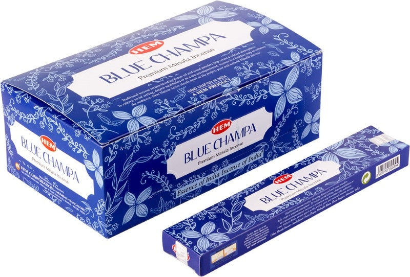 Hem Blue Champa Premium Masala Incense 15gm - My Wish List Gifts