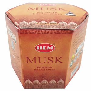 HEM Musk Backflow Incense Cones