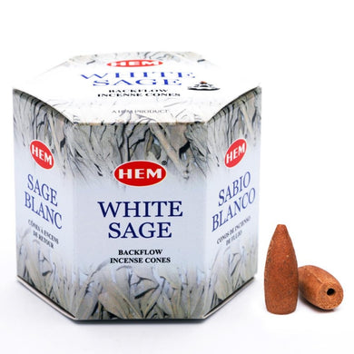 HEM Backflow Incense Cones White Sage