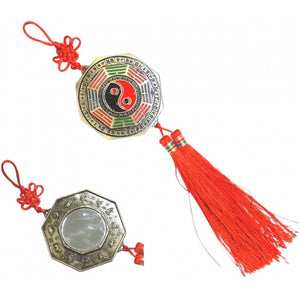 Feng Shui Bagua Mirror & Yin Yang Symbol Lucky Chinese Knot Charm - My Wish List Gifts