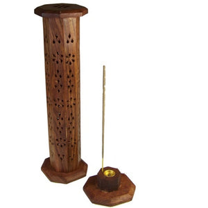 Standing Wooden Incense & Cone Burner Tower - My Wish List Gifts