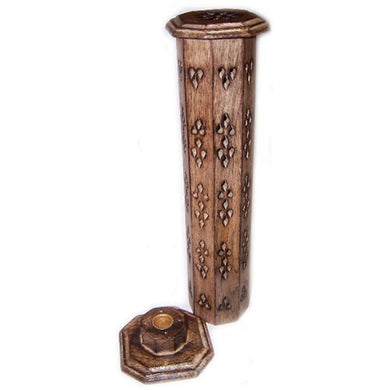 Standing Wooden Incense & Cone Burner Tower - My Wish List Gifts