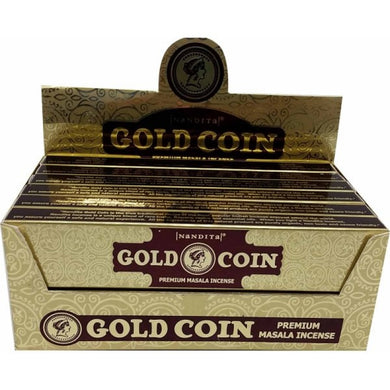 Nandita Gold Coin Masala Incense 15 Grams
Box - My Wish List Gifts