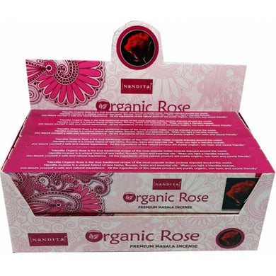 Nandita Organic Rose Masala Incense 15 Grams
Packet - My Wish List Gifts