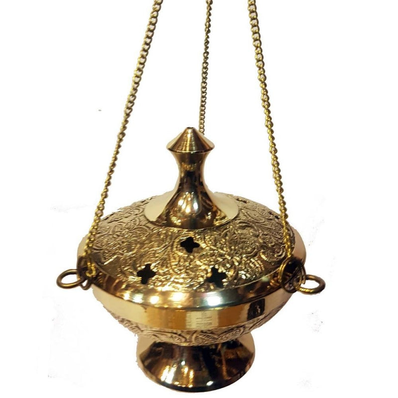 Brass Hanging Herb and Resin Incense Burner