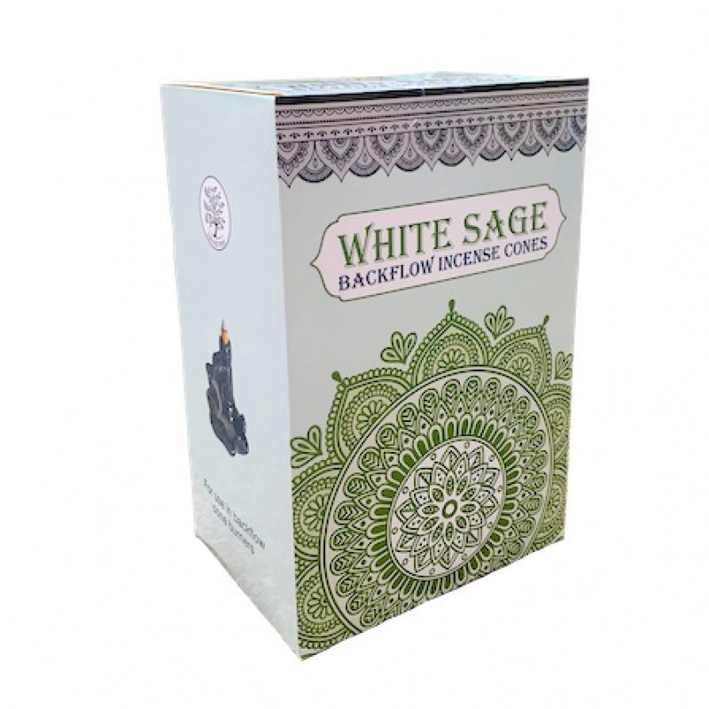 Sacred Tree White Sage Premium Backflow Incense Cone