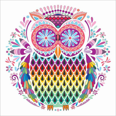 Owl White White Triskele Art Greeting Card - My Wish List Gifts