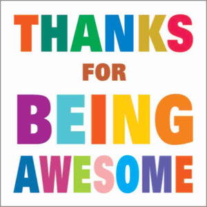 Thanks for Being Awesome Triskele Art Greeting Card - My Wish List Gifts