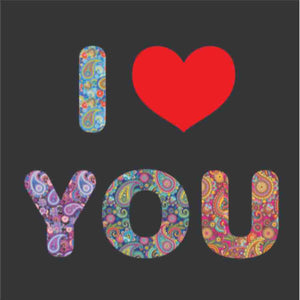 I Love You Triskele Art Greeting Card - My Wish List Gifts