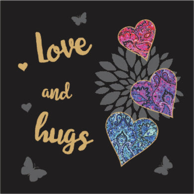 Love and Hugs Triskele Art Greeting Card