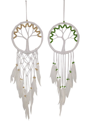 White Tree of Life Macrame Dream Catcher